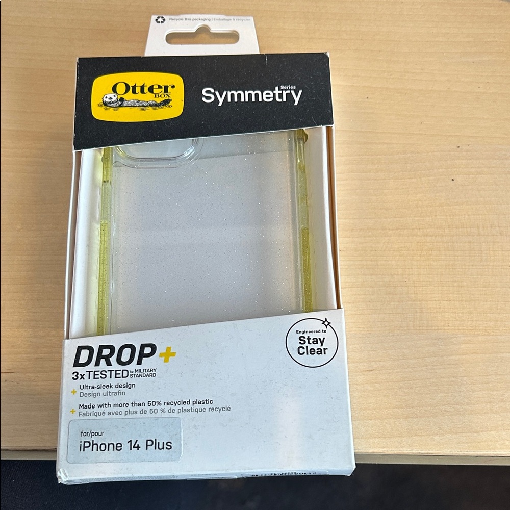 OtterBox Symmetry Series Case for iPhone 14 Plus - Transparent Yellow